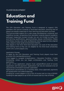 Scholarships and educational training document cover